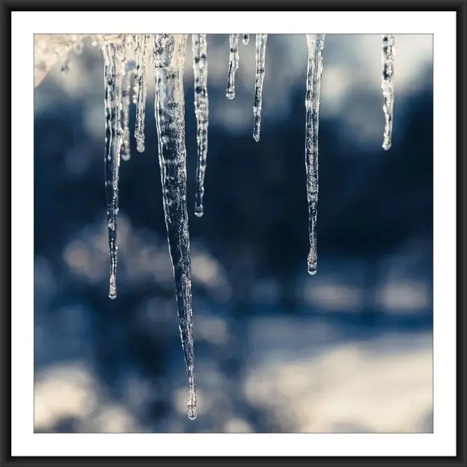 The Blue Winter. Framed photograph